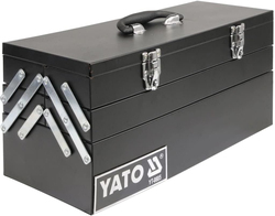 Yato 460mm Metal Tool Box, YT-0885, Black