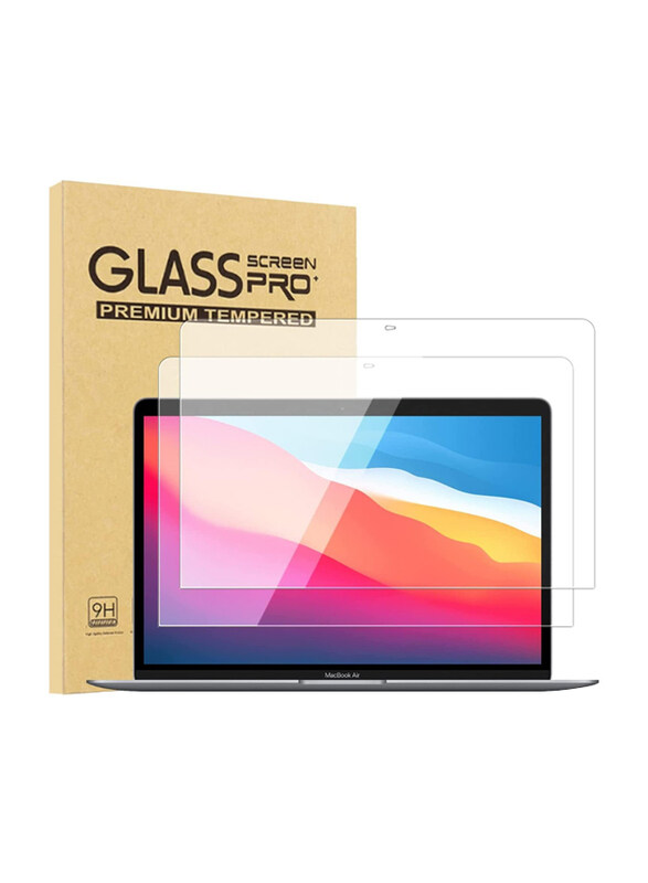 Tempered Glass Screen Protector for Apple MacBook Pro 13.3-inch 2020, 2 Pieces, Clear