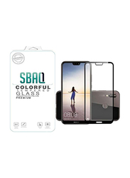 SBAQ 5D Glass Screen Protection for Huawei Nova 3e, Black