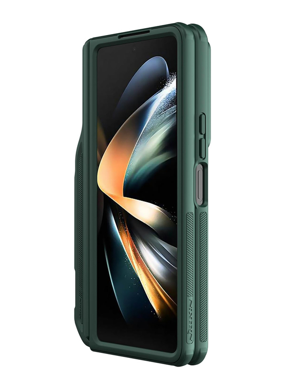 Nillkin Samsung Galaxy Z Fold 5 Camshield Pro Slim S Pen Thin and Slim Metal Kickstand & Wireless Charging Mobile Phone Case Cover for Case with Slide Camera Cover, Green