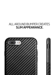 Apple iPhone 8 Plus Super-Slim Anti-Slip Grip Full Body Protector Mobile Phone Case Cover, Black