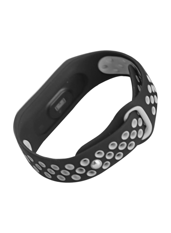 Silicone Anti-Off Wrist Band for Xiaomi Mi Band 3, Grey