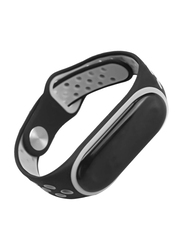 Silicone Anti-Off Wrist Band for Xiaomi Mi Band 3, Grey