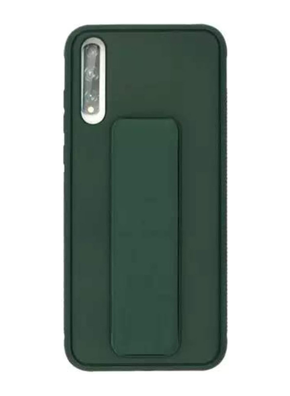 Samsung Galaxy Note 10 Soft Holder Magnetic Wrist Strap Stand Mobile Phone Back Case Cover, Green