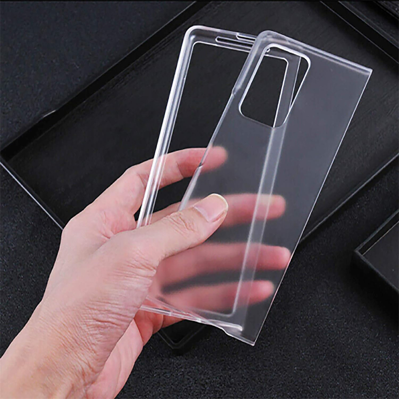 Samsung Galaxy Z Fold 2 5G Foldable Shockproof Slim Hard PC Matte Mobile Phone Case Cover, Clear