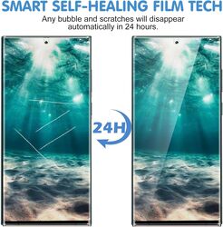 Samsung Galaxy S23 Plus Soft TPU Not Glass Fingerprint Support, Anti Scratch HD-Ultra Thin 3 x Tempered Glass Screen Protector + 3 x Camera Lens Protector, Clear