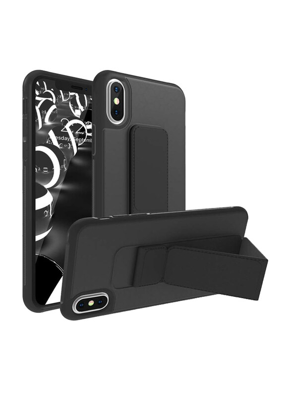 

RoarKorea Apple iPhone X/XS/XR/XS MAX Adjustable Magnetic Kickstand Full Protective Anti-Scratch Mobile Phone Case Cover, Black