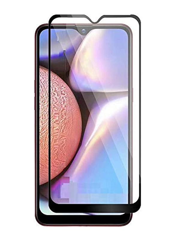 Samsung Galaxy A10s Screen Full Glue Guard Tempered Glass Mobile Phone Screen Protector, Clear/Black