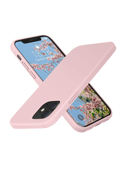 Apple iPhone 12 Shockproof Silicone Mobile Phone Case Cover, Pink Sand