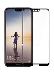 Jbq Huawei Nova 3E Fully Covered 5D Tempered Glass Screen Protector, Black/Clear