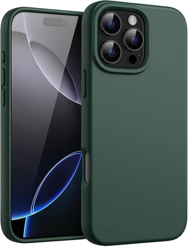 

Generic Liquid Silicone Case for iPhone 16 Pro 6.3Inch, Silky Soft Touch Full-Body Protective Phone Case, Anti-Scratch Shockproof Cover with Microfiber Lining