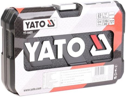 Yato 23-Piece 0.25-inch Socket Set, YT-14451, Multicolour