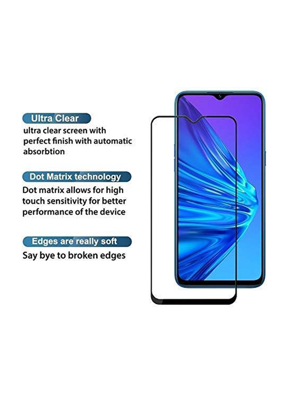 Newlike Xiaomi Redmi 8/8A Full Coverage Premium Tempered Glass Screen Protector, Black/Clear