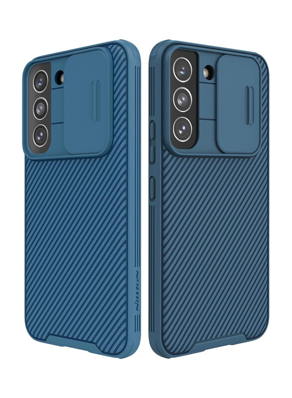 

Generic Samsung Galaxy S21 Ultra 5G Nillkin Camshield Pro Slide Camera Protection Heavy Duty Shockproof Mobile Phone Case Cover with Camera Cover, Blue