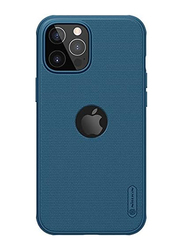 Nillkin Apple iPhone 12 Pro Max with Logo Cut-out Super Frosted Shield Pro Magnetic Matte Mobile Phone Case Cover, Blue