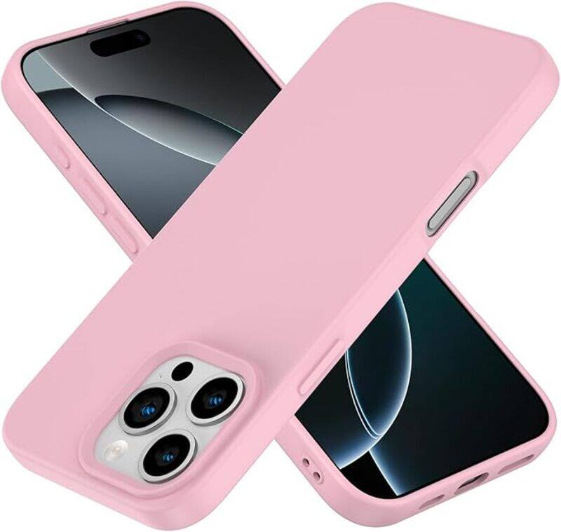 

Generic Premium Liquid Silicone Case for iPhone 15 Pro max Silky Soft Touch, Full-Body Protection, Anti-Scratch, Shockproof, and Wireless Charging Compatible