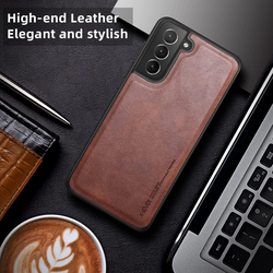 X-Level Samsung Galaxy S21 5G 6.2-Inch Anti-Scratch Shockproof Protective Mobile Phone Case Cover, Brown