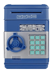 Electronic Password Piggy Bank Mini ATM Cash Coin Money Box for Children Boys & Girls, Blue