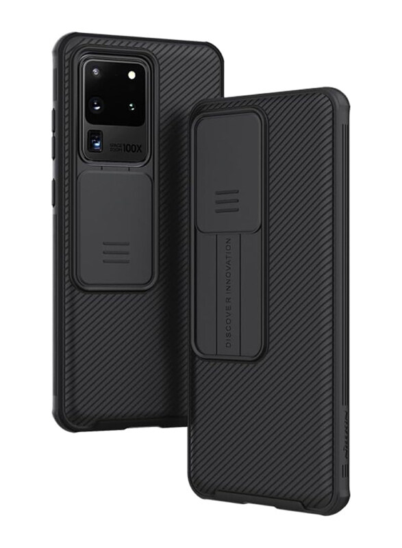 

Nillkin Samsung Galaxy S20 Ultra 5G 2020 Camera Lens Slide Protection Mobile Phone Case Cover, Black