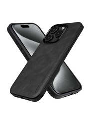 X-Level Apple iPhone 15 Pro Max 2023 Slim Protective Luxury Rugged Shockproof Anti-Scratch Non-Slip Mobile Phone Case Cover, Black