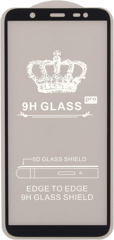 Samsung Galaxy J8 9H Glass Mobile Phone Screen Protector, Black