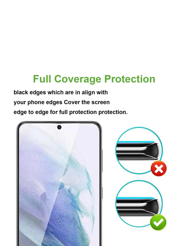 Samsung Galaxy S23 5G 6.1-inch Tempered Glass Screen Protector & Camera Lens Protector, 4 Piece, Clear