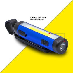 Toby's LED Battery Workshop Flashlight, Blue/Black