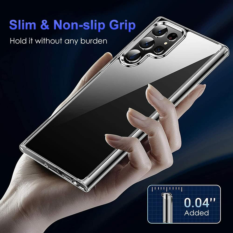 Samsung Galaxy S22 Ultra 5G Crystal Clear Mobile Phone Case Cover, Clear