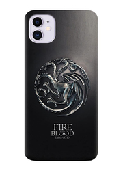 Apple iPhone 11 TPU Targaryen Pattern Mobile Phone Case Cover, Black/Grey