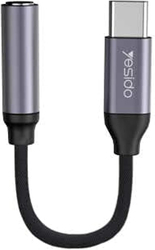 Yesido Audio Adapter, Type-C to 3.5MM Headphone Adapter, Grey