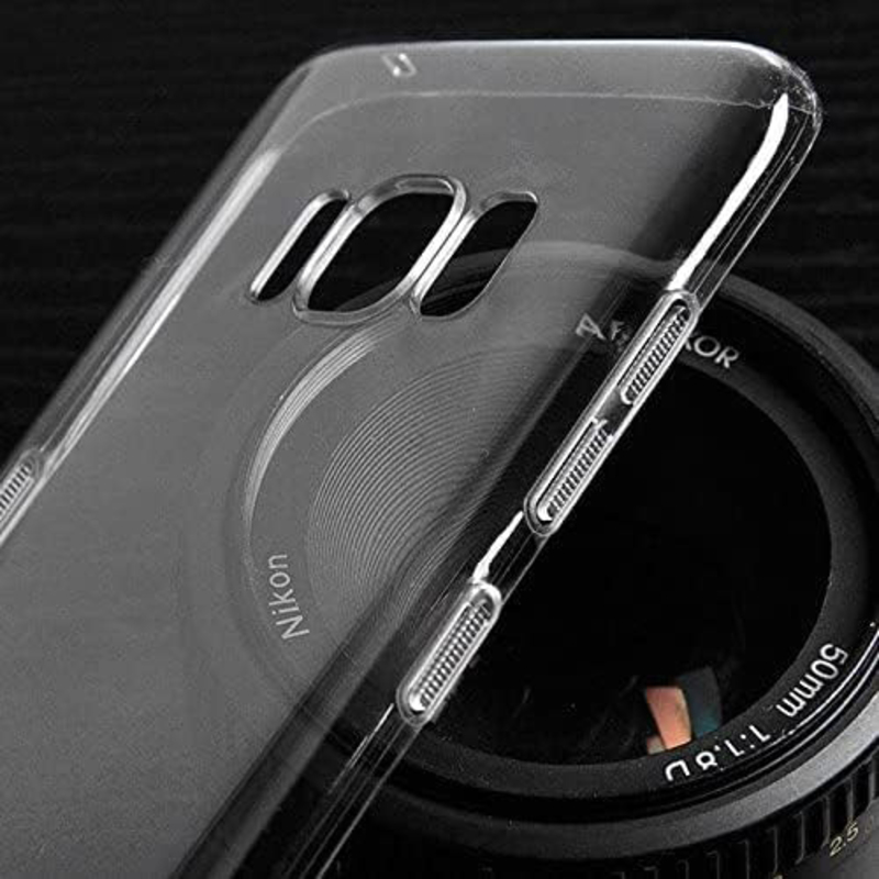 Samsung Galaxy S8 Plus Ultra Thin Clear Transparent Hard PC Back Mobile Phone Case Cover, Clear