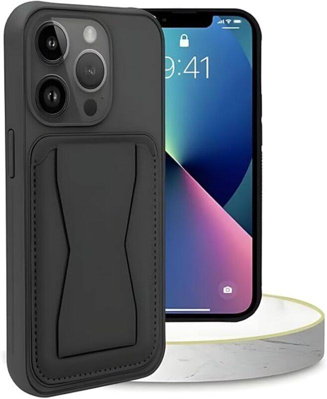 

Generic Anti Scratch Full Body Protection With Grip Card Holder Cover Case For Iphone 16 Pro Max