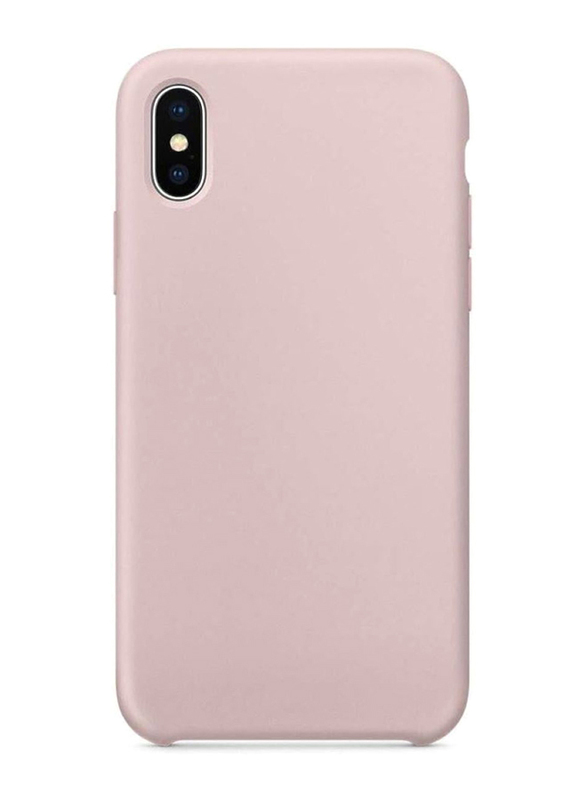 Apple iPhone X Silicone Mobile Phone Case Cover, Sand Pink