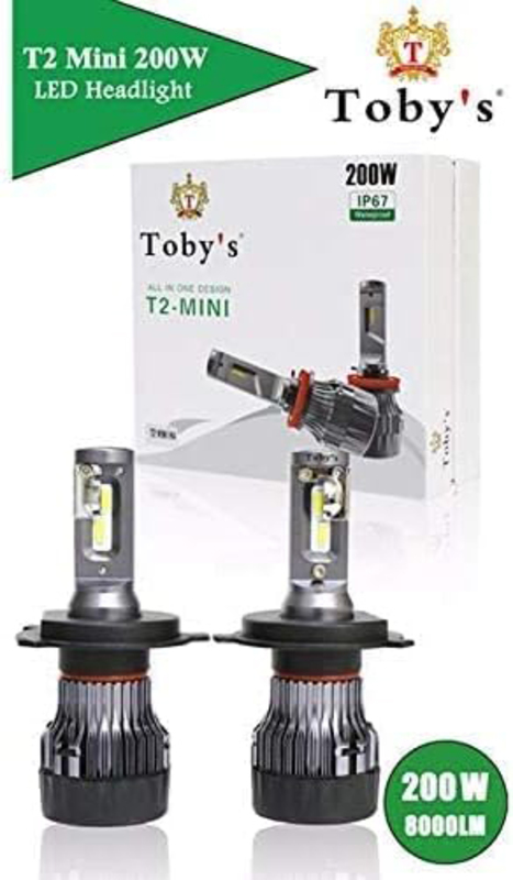 Toby's T2 Mini H4 LED Light, 200W