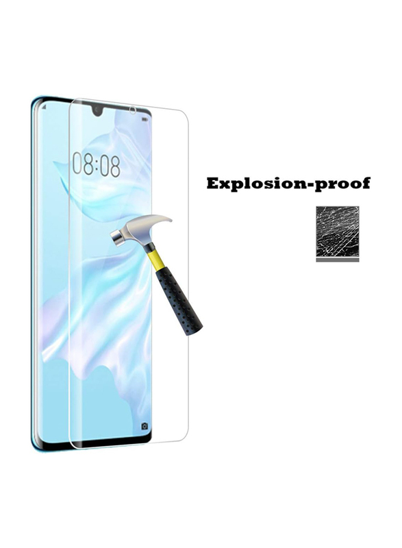 Huawei P30 Pro Full Coverage HD Hydrogel Anti-Fingerprint High Sensitivity Screen Protector, 2 Piece, Clear