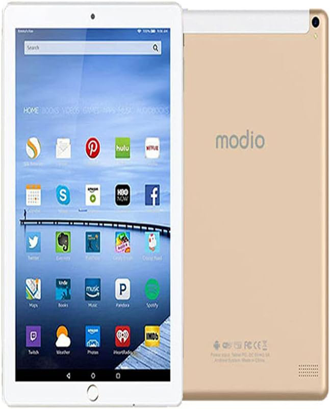 Modio M18 64GB Gold 10.1-Inch Tablet, 3GB RAM, 4G LTE