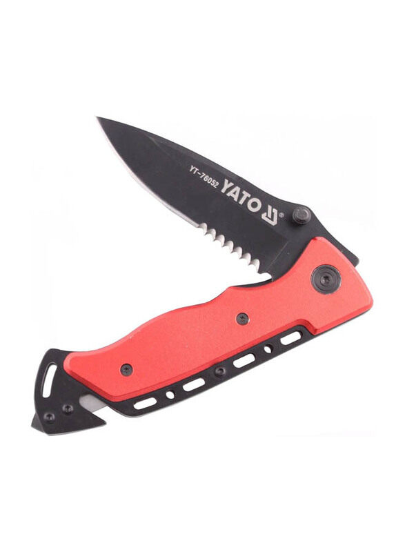 

Yato Yt-76052 Resque Folding Knife, 200mm, Black/Red