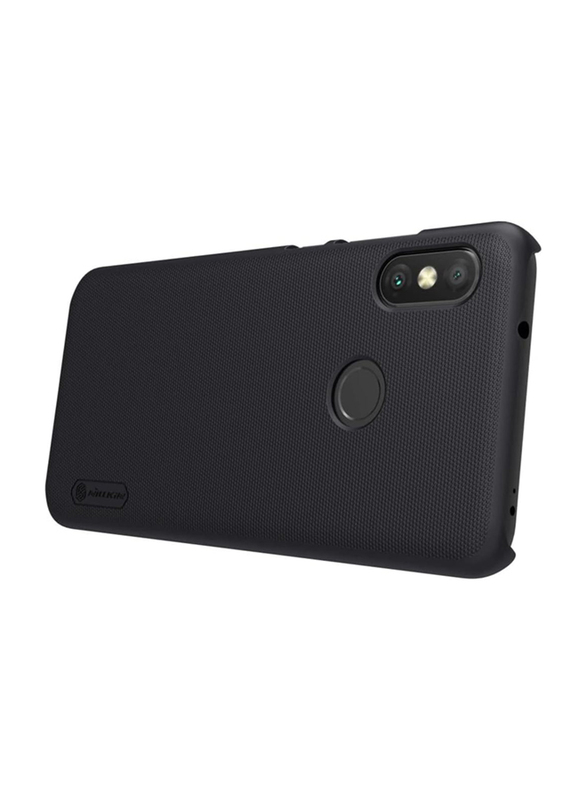 Nillkin Xiaomi Mi A2 Lite Super Frosted Shield Hard Case Anti-Fingerprint Protective Case Cover with Kickstand, Black