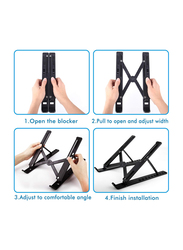 Multi-Angle Foldable Portable Laptop Stand, Black