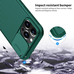 Nillkin Apple iPhone 13 Pro Max 6.7 inch TPU Frame & PC Back Camera Cover Mobile Phone Case Cover, Green