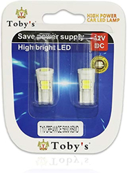 Toby's License T10 Ceramic 5630 6 Smd Mm Car Parking Light