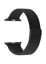 Magnetic Milanese Loop Stainless Steel Metal Band For Apple iWatch 42mm, Black