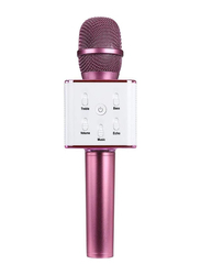 Q7 Wireless Handheld Karaoke Microphone Bluetooth for Smart Phones, Pink