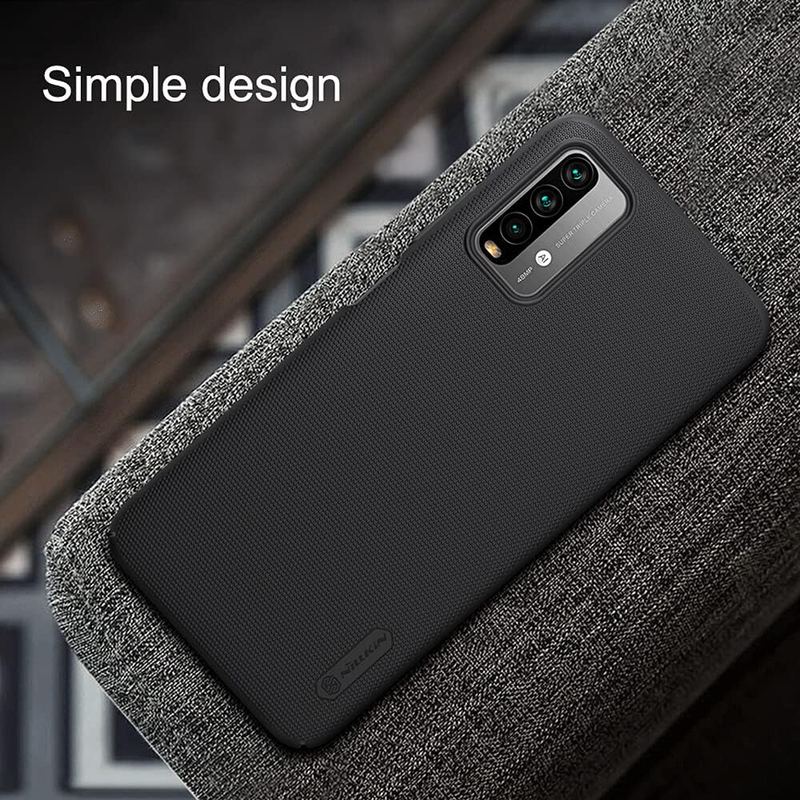 Nillkin Xiaomi Redmi 9T Super Frosted Shield Hard Slim Fit Designed Mobile Phone Case Cover, Black