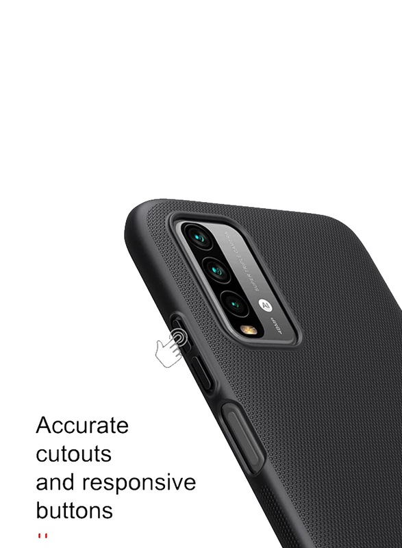 Nillkin Xiaomi Redmi 9T Super Frosted Shield Hard Slim Fit Designed Mobile Phone Case Cover, Black