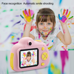 Kids 1080p Digital Compact Camera (TF Card Not Included), 8MP, Pink