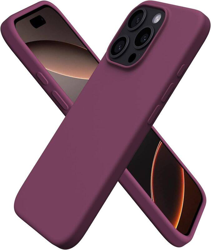 

Generic Premium Liquid Silicone Case for iPhone 15 Pro Max Silky Soft Touch, Full-Body Protection, Anti-Scratch, Shockproof, and Wireless Charging Compatible