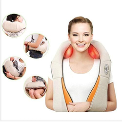 Deep Tissue 3D Kneading Pillow Massager for Back, Neck and Shoulder, Multicolour