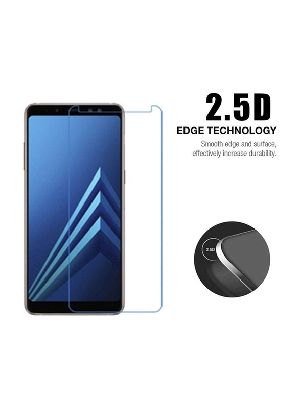 9H Samsung Galaxy A8 Plus HD Tempered Glass Screen Protector Scratch Guard, 2 Pieces, Clear