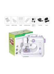 Portable Household Electric Sewing Machine, White